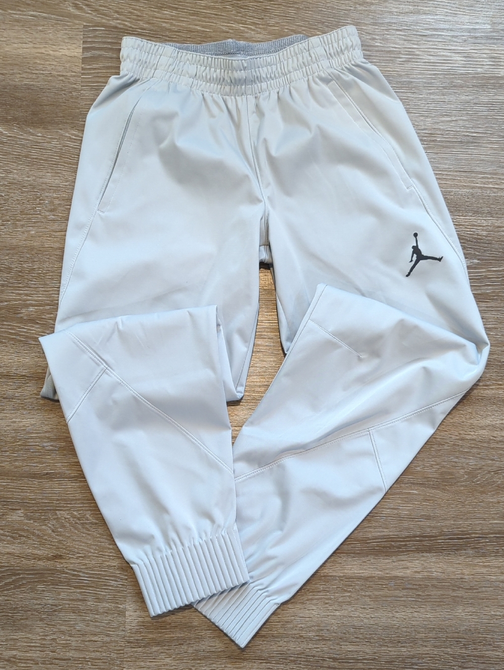 Jordan Men's Jogger Pants - Light Gray/Black - Men's Small
